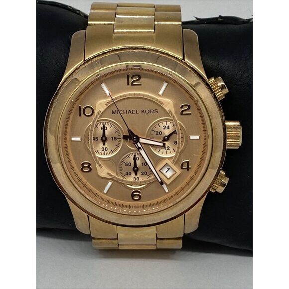 Michael Kors Runway MK8096 Womens Stainless Steel Analog Dial Quartz Watch MP816 - Picture 2 of 12